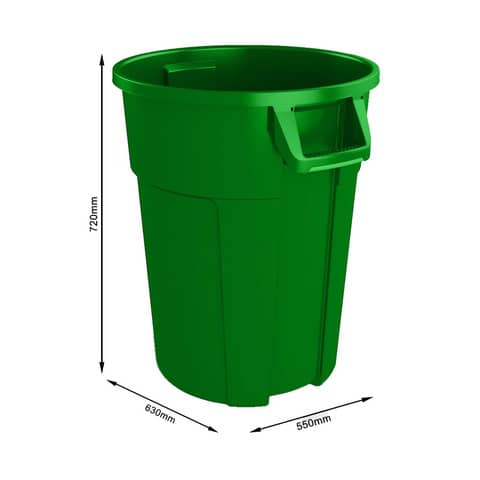 Pattumiera Titan 120 lt Rotho verde F600091